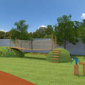 现代儿童户外器材3D模型下载